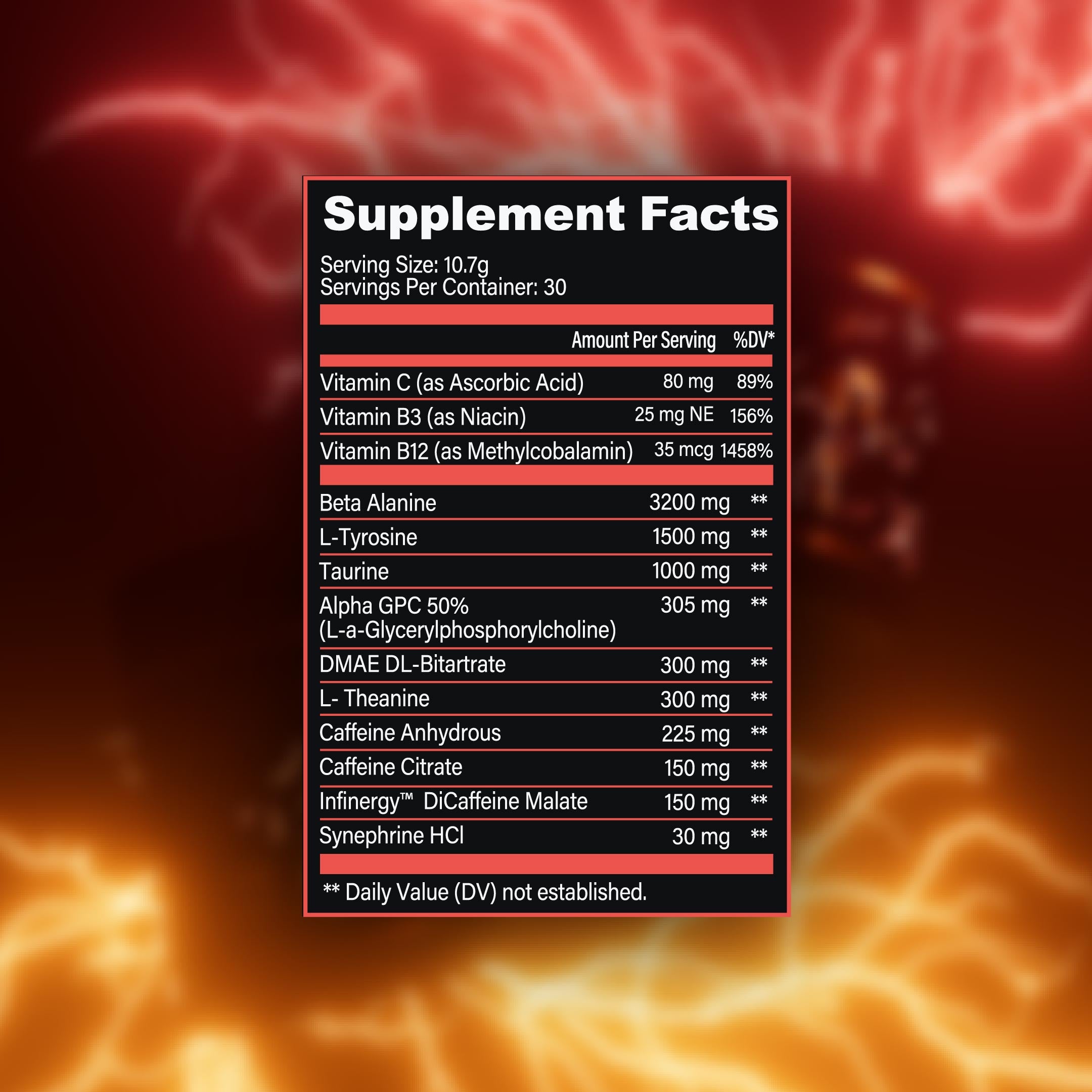 Chaos Extreme High Stim Preworkout