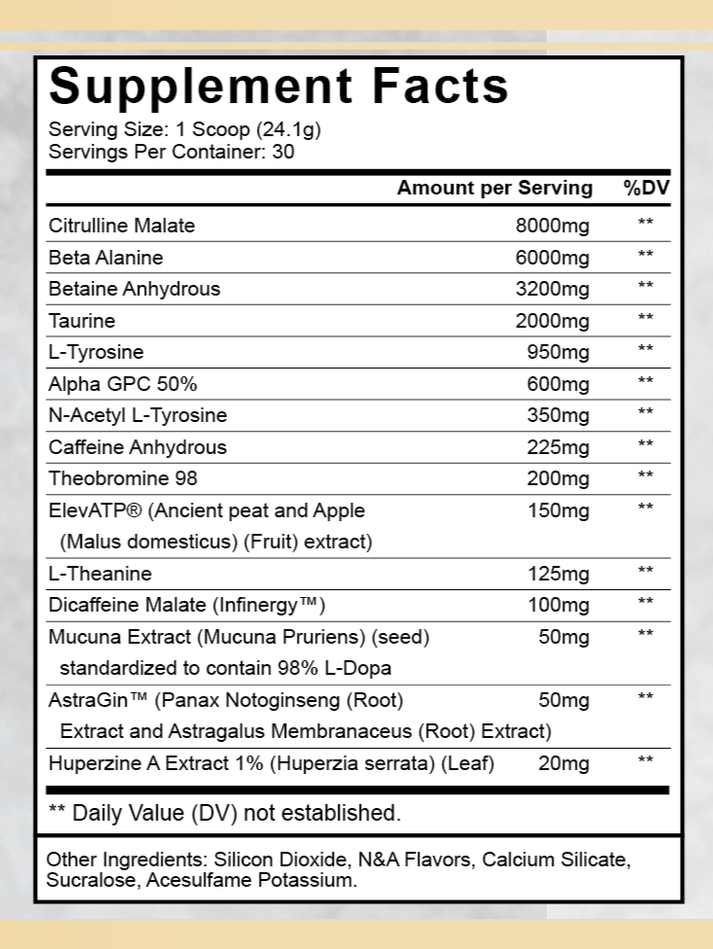Eternal Legacy Pre Workout Archaneon Supplements