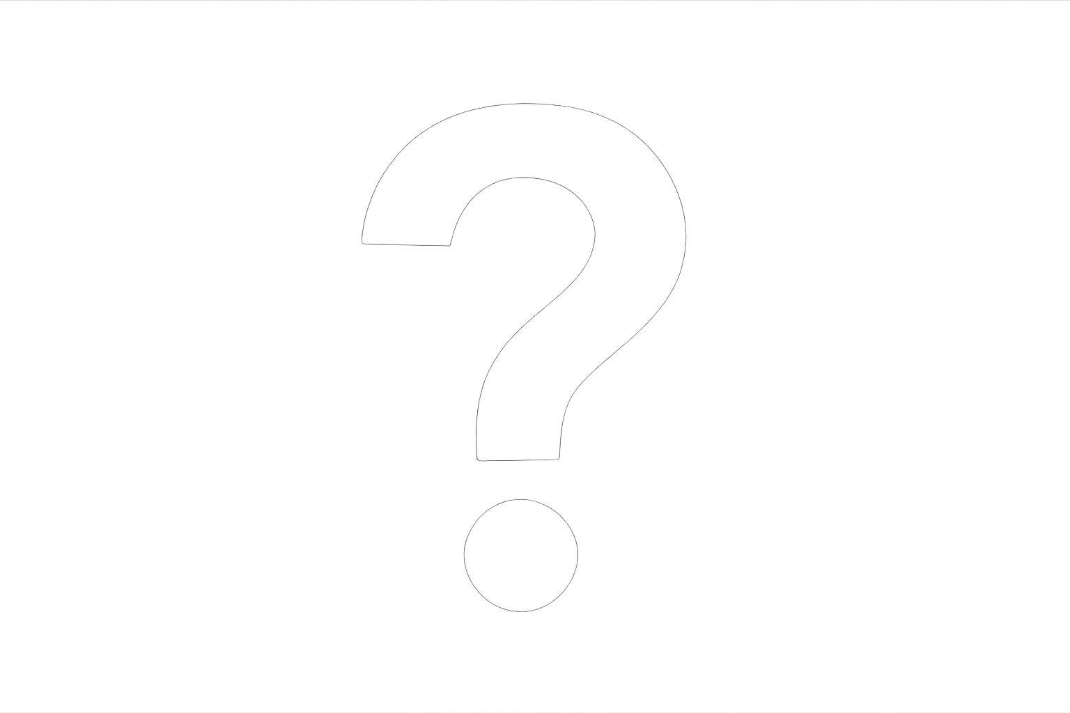 white question mark no background